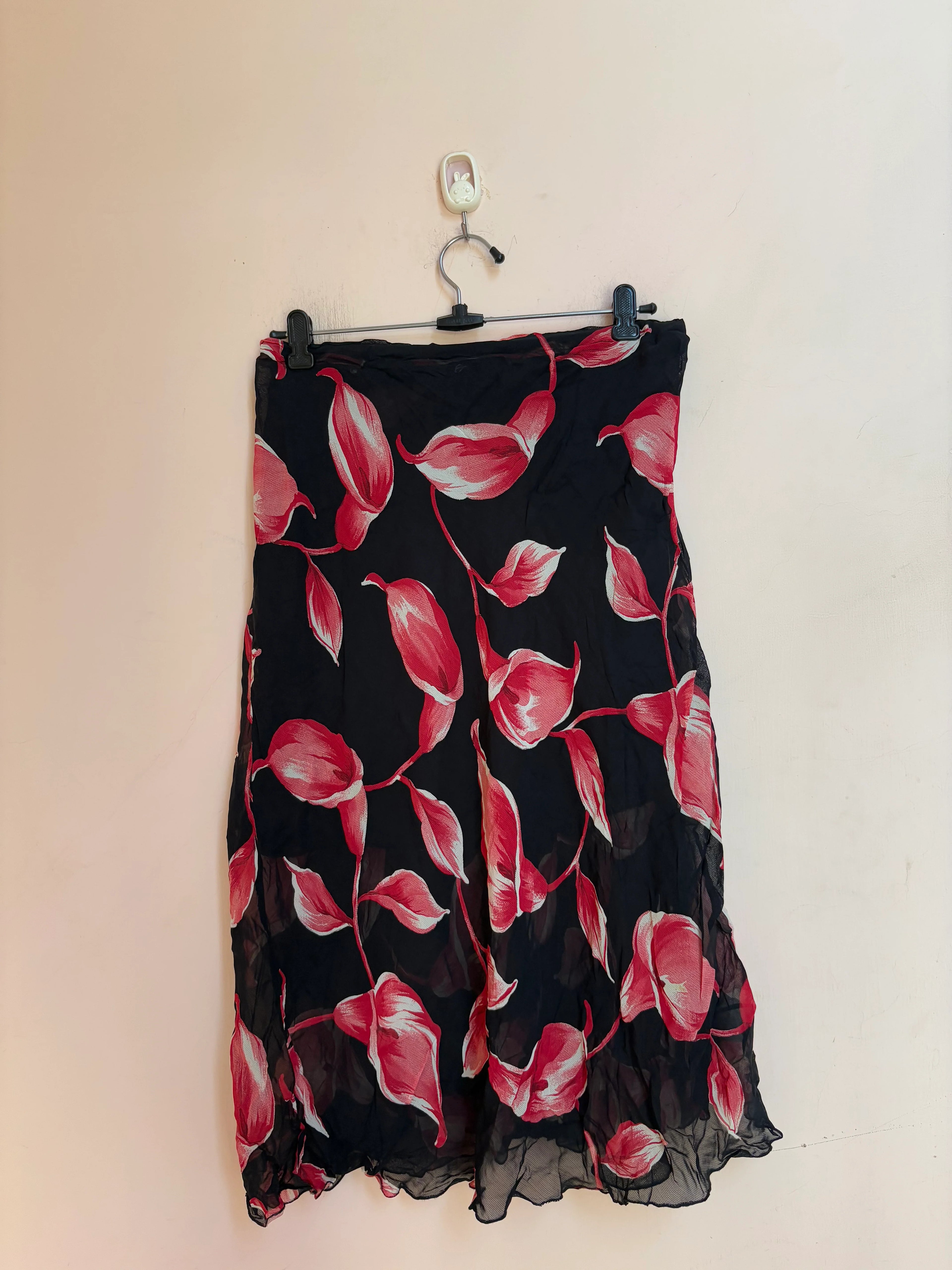Bianca floral neon skirt